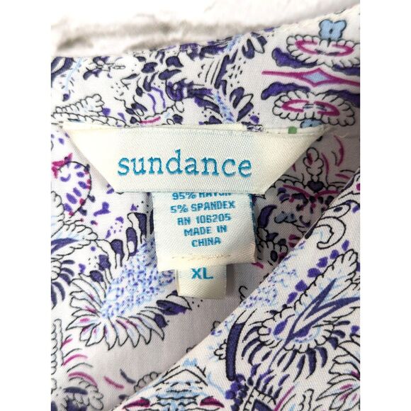 SUNDANCE "Terraza" Dress Tunic Boho Cottage Peasant Festival A-Line Size XL - Picture 6 of 7